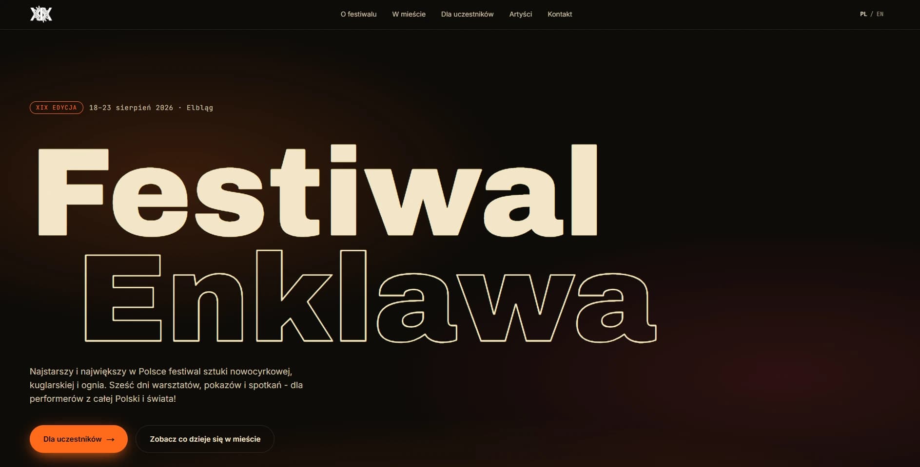 Podgląd strony - Festiwal Enklawa